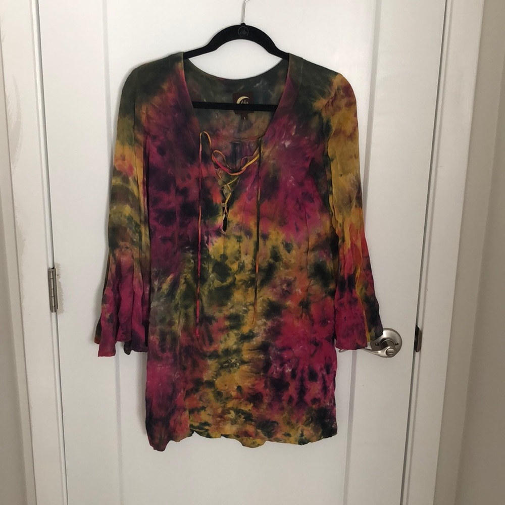Planet Blue Tie Dye Dress